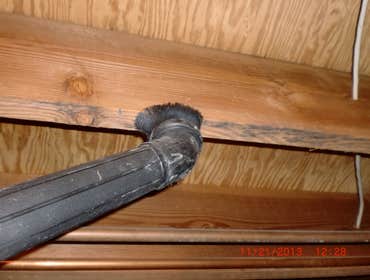 Hepa-Vac for loose spores