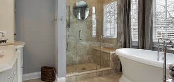 Veteran Builders Bathroom Remodel Project Luxurious custom bathroom remodel. All high end. Designed and built to customers specs. Custom is what we 