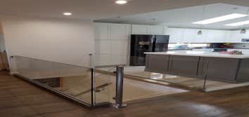 Custom Glass Railing for Stairs