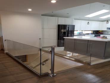 Custom Glass Railing for Stairs
