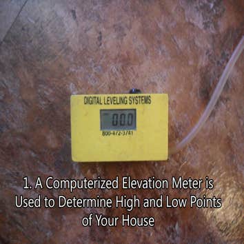This is the repair process of a slab on grade foundation. A step by step walk-through of the entire process from taking elevations to filling the voids