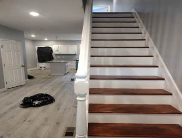 Photos by Efundhomes #1 Full gut renovation, dig down to basement a legal height and we changed the property to a 4 bedroom 2.5 bathroom home. Client 