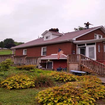 before removal of shingles