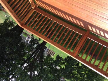 Deck Staining This specific job was 7, second story decks that were all pressure washed and stained. We have 7 years of experience with 4 years in busi