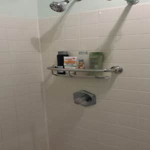 Grab Bar with shelf by Moen.