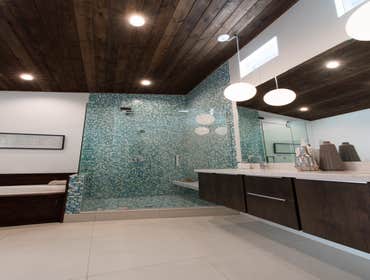 Photos by Monkey Wrench plumbing, Heating & Air #1 Complete remodel of mid-century modern home. Also added a half bath on main level as well as a secon