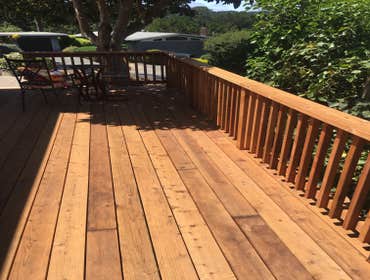 Redwood deck