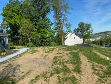 Lawn Restoration We went in to this project to give this customers lawn a complete makeover. The entire lawn was harley raked, rocks and stones were r