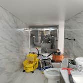 Photos by Dbs Remodeling #2 Cut out floor by to add new plumbing for the shower vanity toilet and tub also cut by out cider block by for door way frame