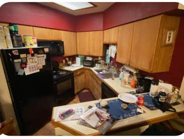 Enlarge a very tiny Kitchen. Before remodel