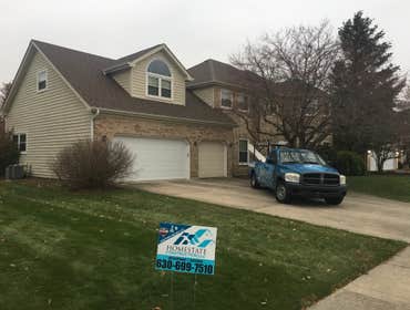 Photos by Homestate Construction LLC #1 Over 1k Roof replaced and paid for by Insurance in the city of Naperville. Call now for your free inspection. 6