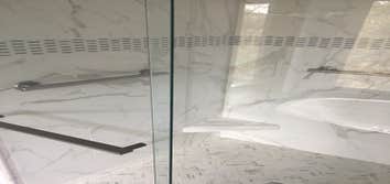 New shower with seat