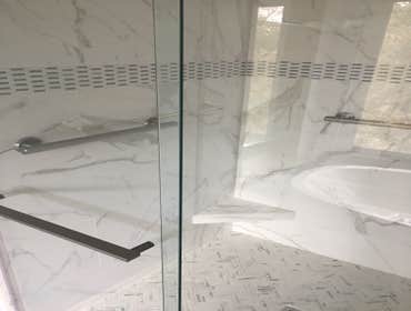 New shower with seat