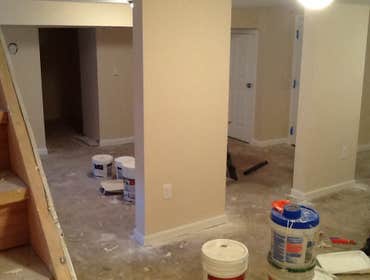 Basement renovation Finished basement renovation