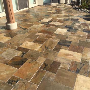 Natural Slate Patio Beautiful Natural Slate in a Versilles Pattern!