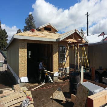 Photo(s) from Goodman Construction Front entry way glu lam beam handcrafted