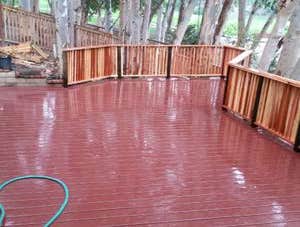 West Hills CA Backyard deck insulation.
The customer wanted to extend his yard by building a 600 square foot deck on the hillside with foundation, a 