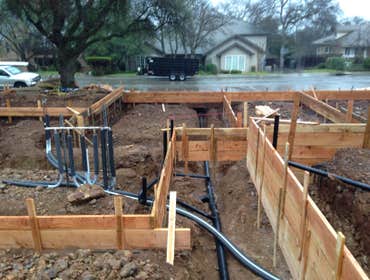 Under slab plumbing
