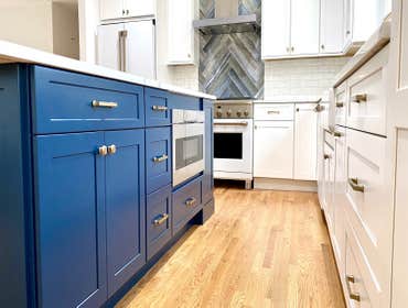 Kitchen Renovation in Crown Hill This kitchen did not have an island before, we added the island and made it the centerpiece of the kitchen, we decided
