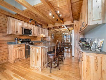 Photos by Gold Heart Homes #6 Log home kitchen renovation