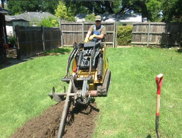 New gas line.