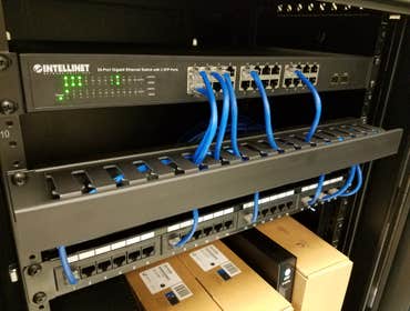 St Richard's Church Network Panel & Data Wiring Wiring & Network Installation:
-Clean up/Eliminate old network devices & configurations
-Cat5e Plenu