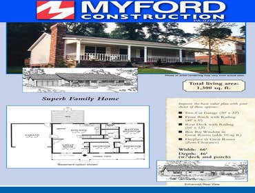 Myford Construction Floor Plans These are just a few of the new home floor plans we have available.