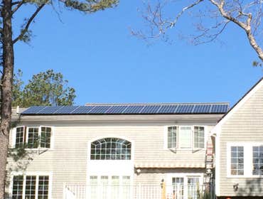 Photos by Plymouth Solar Energy #1 Ground Mounted hillside array
