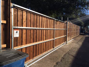 24 foot long automated gate