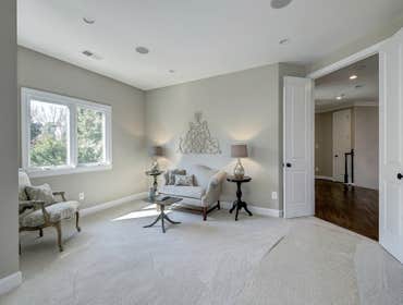GULICK | CUSTOM Home in McLean The impressive stone and HardiePlank® elevation on our Winthrop really stood out on this corner lot of approximately one