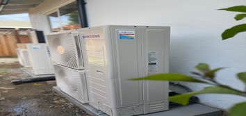 Samsung Outdoor Heat Pump outdoor units.