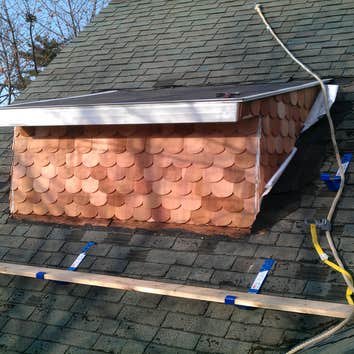 Kauffman Property Services Project 3rd floor dormers installed
