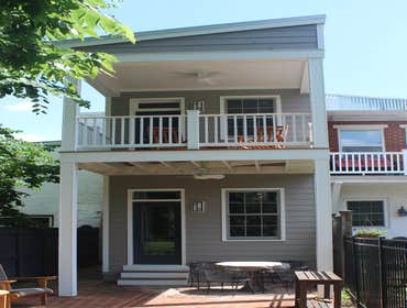 Row house kitchen addition in the City of Frederick