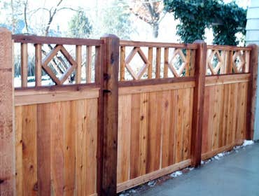 Wood fences