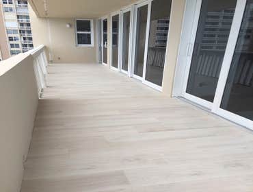 High-rise condo tile and sliding door installations