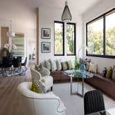 Tiburon house Install hardwood flooring throughout house - wide plank white oak with cured urethane finish
