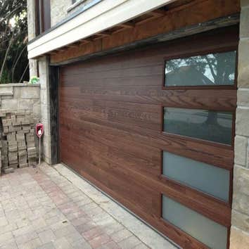 Wood plank door