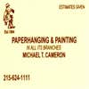 Michael T. Cameron Paperhanging and Painting logo