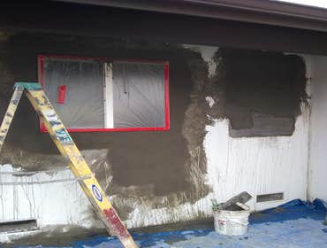 Window patches Sand finish texture match