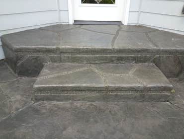 stamped concrete With exposed