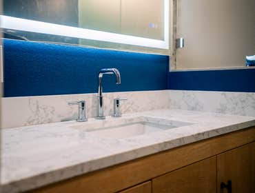 A Guestbath in Bold Bathroom Remodeling