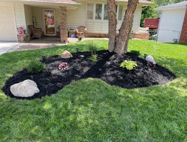 Photos by Montenegro Landscaping LLC #1 Installation of a new landscape bed