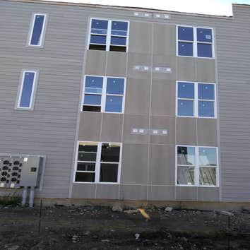 Panel and lap siding