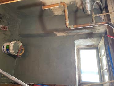 Basement cement work