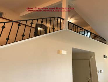 Framing and New Wrought Iron Railings.