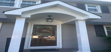 Photos by Wild Atlantic Home Design #2 Build new Portico and finish to completion for this NON- build zoom client