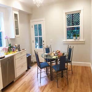 Renovation Newton MA Complete home renovation: gut wall, drywall and plaster, 3 bathroom, kitchen, exterior roof and painting, hardwood floor