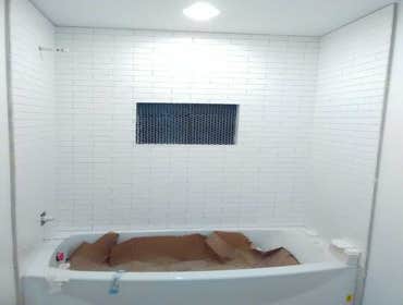 Shower Extension Total home remodel includes both bathroom Extension, popcorn removal, flooring and paint.
Total Material Cost: $25000 and Labor $27000