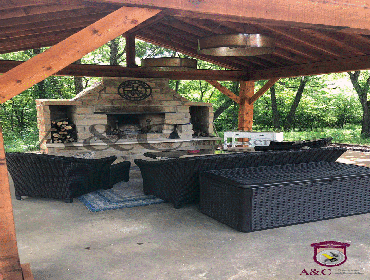 Photos by A&c Construction & Remodeling #16 Detached gable patio cover and fireplace
