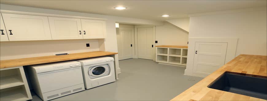 Basement laundry